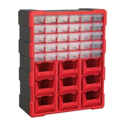 Sealey Parts Cabinet Storage Organiser 39 Drawer & Bin