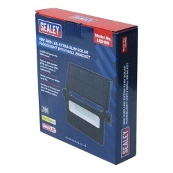 Sealey LED Solar Floodlight Extra Slim 16w 1600lm