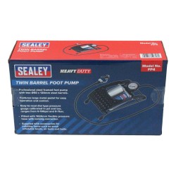Sealey Heavy Duty Twin Barrel Foot Pump