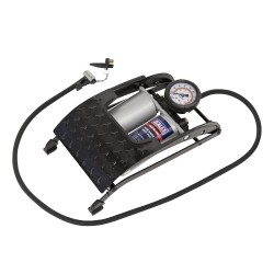 Sealey Heavy Duty Twin Barrel Foot Pump