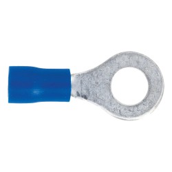 Sealey Terminals 100 Pack Easy Entry Ring 6.4mm Blue