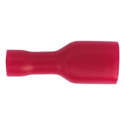 Sealey Terminals 100 Pack Insulated 6.3mm Female Red