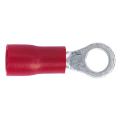 Sealey Terminals 100 Pack Easy Entry Ring 4.3mm Red