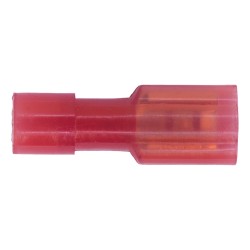 Sealey Terminals 100 Pack Insulated 4.7mm Female Red