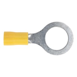 Sealey Terminals 100 Pack Easy Entry Ring 13mm Yellow