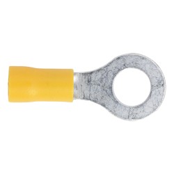 Sealey Terminals 100 Pack Easy Entry Ring 8.4mm Yellow