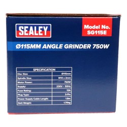 Sealey Angle Grinder 115mm 230v 750w