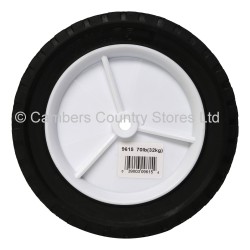 Puncture Proof Wheel White Plastic Hub 250mm