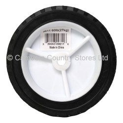 Puncture Proof Wheel White Plastic Hub 175mm