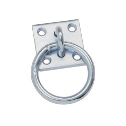 Shires Tie Ring With Square Plate Galvanised