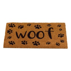 Smart Garden Coir Door Mat Woof 75 x 45cm