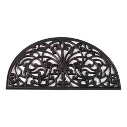 Smart Garden Rubber Cast Door Mat Half Moon 75 x 45cm