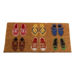 Smart Garden Coir Door Mat Shoe Aholic 45 x 75cm