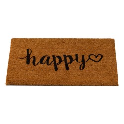 Smart Garden Coir Door Mat Happy Heart 45 x 75cm