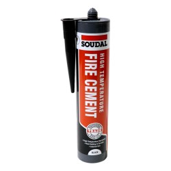 Soudal High Temperature Fire Cement Black 290ml