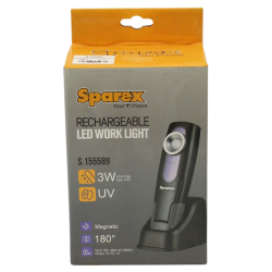 Sparex Rechargeable LED UV Worklight 3w
