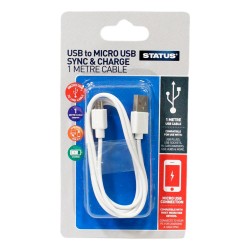 Status USB To Micro USB Sync & Charge Cable 1 Metre