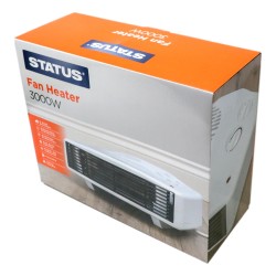 Status Fan Heater 3000w Flat With Thermostat
