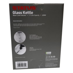 Status Kettle Portland 2kw 1.7 Litre Glass