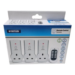 Status Remote Control Socket 13 Amp 3 Pack