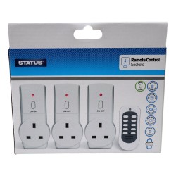 Status Remote Control Socket 13 Amp 3 Pack
