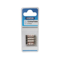 Status Domestic Fuses 13 Amp 4 Pack