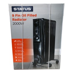 Status Oil Filled Radiator With Thermostat 9 Fin