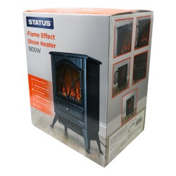 Status Flame Effect Stove Heater 1800w 240v Black