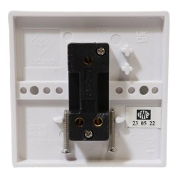 Status White Fitting Light Switch 10 Amp 1 Gang
