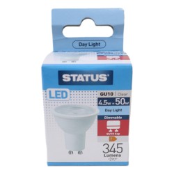 Status LED Light Bulb GU10 Dimmable 4.5w/50w