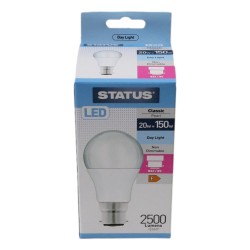 Status LED Light Bulb GLS Large BC 20w/150w