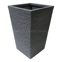 Sankey Plastic Planter Slate Effect Tall
