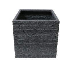 Sankey Plastic Planter Slate Effect Square