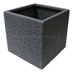 Sankey Plastic Planter Slate Effect Square
