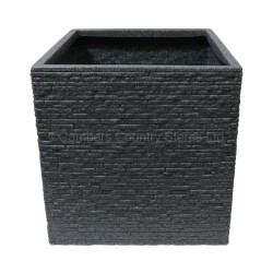 Sankey Plastic Planter Slate Effect Square Large