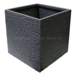 Sankey Plastic Planter Slate Effect Square Large