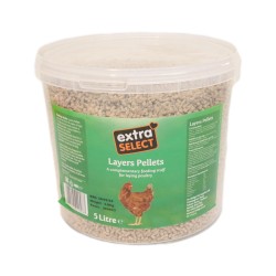 Extra Select Poultry Feed Layers Pellets 5 Litre Tub