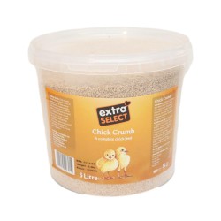 Extra Select Poultry Feed Chick Crumbs 5 Litre Tub