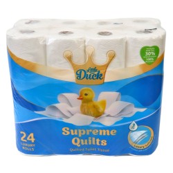 Little Duck Supreme Quilts Toilet Paper 3 Ply 24 Pack