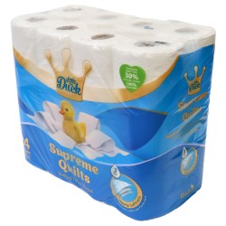 Little Duck Supreme Quilts Toilet Paper 3 Ply 24 Pack