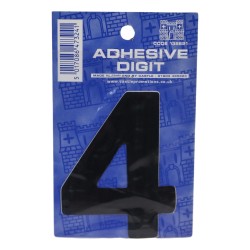 Self Adhesive Digit / Letter Black