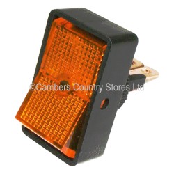 Wotnots Auto On/Off Rocker Switch Illuminated Amber