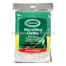 Triplewax Microfibre Cloths Triple Pack