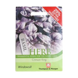 Thompson & Morgan Herb Basil Crimson King