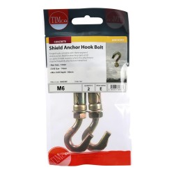 Timco Shield Anchor Hook M6 x 50mm 2 Pack
