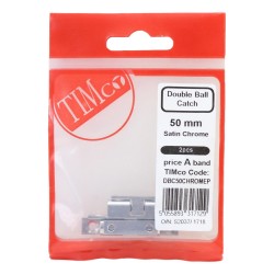 Timco Double Ball Catch Chrome 2 Pack
