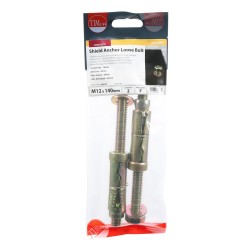 Timco Shield Anchor M12 x 140mm 2 Pack