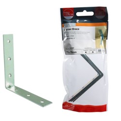 Timco Corner Brace BZP 4 Pack