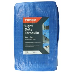 Timco Tarpaulin Light Duty 5m x 8m