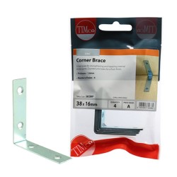 Timco Corner Brace BZP 4 Pack